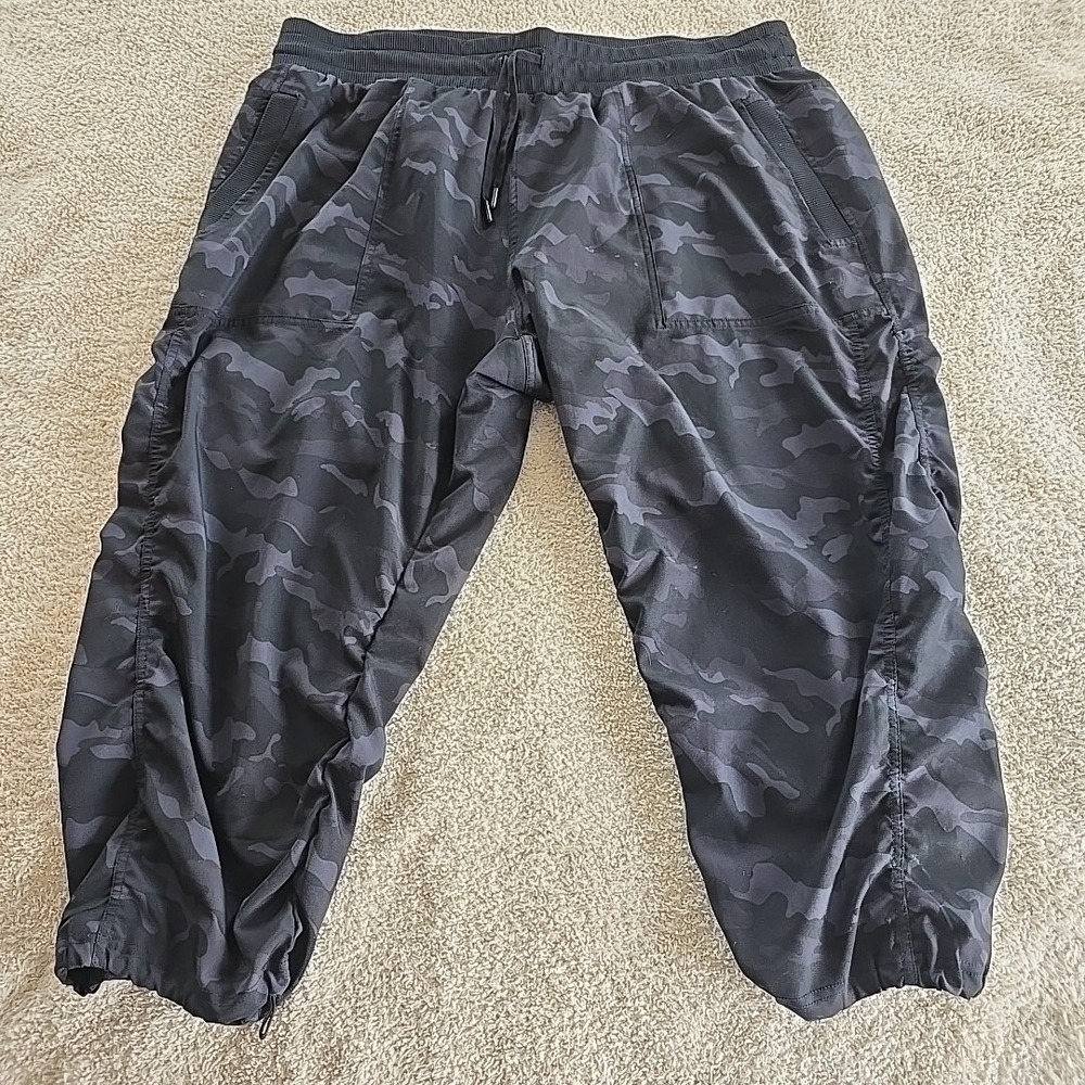 Spyder Ladies Black Camo Lightweight Active Pull On Jogger Pants XXL